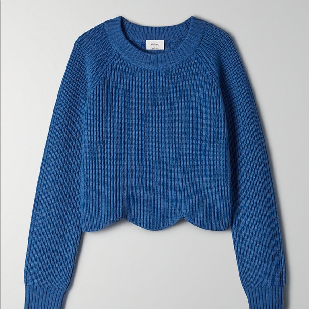 NWT Wilfred Sardou Sweater Vibrant Blue Medium